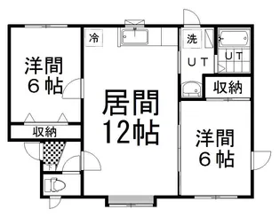 グランルージュA【1階】の間取り