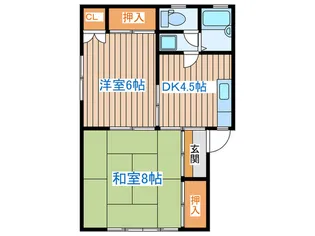 コーポ庄子【2階】の間取り