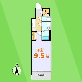 S-RESIDENCE岐阜駅【3階】の間取り