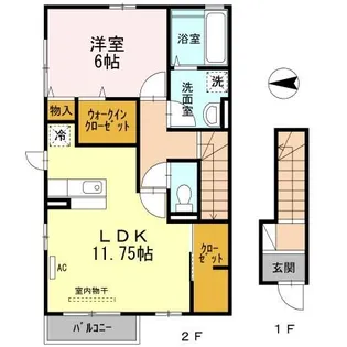 ブルーハイツ【2階】の間取り
