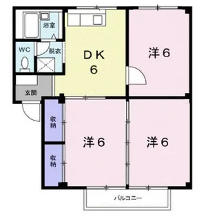 エメラルドハイツ【2階】の間取り