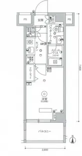スカイコート品川パークサイド【2階】の間取り