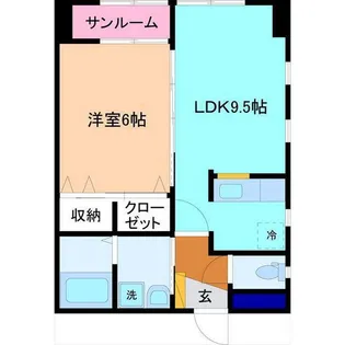 ウィスキーレジデンス芳斉 A棟【3階】の間取り