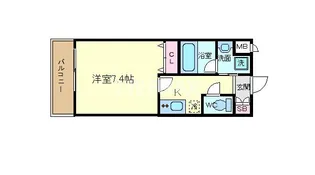 ベラジオ京都壬生イーストゲート【5階】の間取り