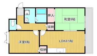 カームハイツ【1階】の間取り