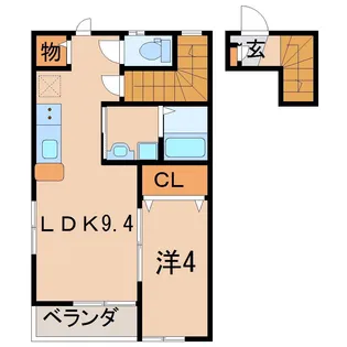 エリーゼ笹谷駅前【2階】の間取り