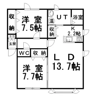 スティーツ豊川【2階】の間取り