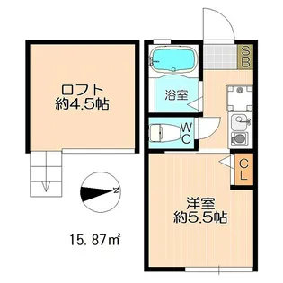 G・Aヒルズ川崎小倉【2階】の間取り