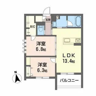 フロレゾン【4階】の間取り
