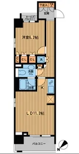 プライムアーバン日本橋横山町【8階】の間取り
