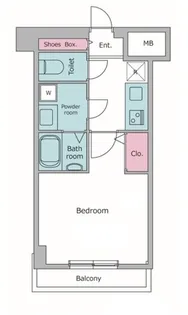 ロックス ムサシナカハラ【4階】の間取り