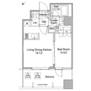 コンフォリア東池袋WEST【7階】の間取り