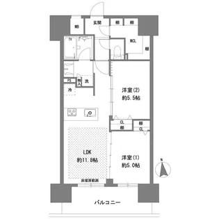 ラグゼナ八王子横山町【3階】の間取り
