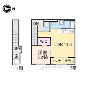 大和高田市有井新築アパート【2階】の間取り