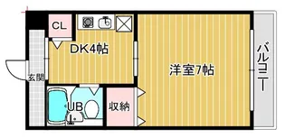 エスタンシア紀寺【2階】の間取り