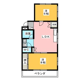 守屋ビル【2階】の間取り
