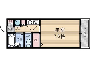 ヴィユーフルーヴ2【1階】の間取り