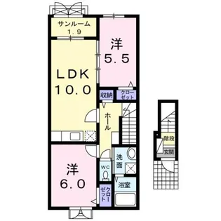 カシオペアエステート【2階】の間取り