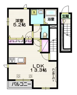 スクエア芝【2階】の間取り