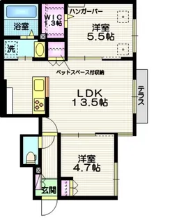 リヴィズ【1階】の間取り