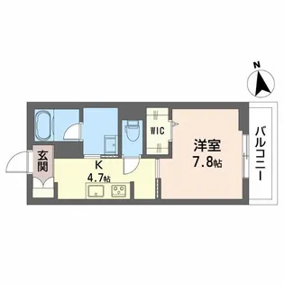 KIコーポレーション玉姓町【3階】の間取り