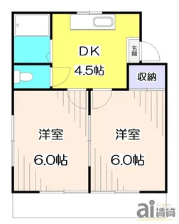 コーポアルファメッシュ【1階】の間取り