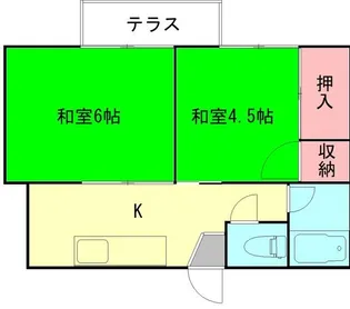 はねだコーポ【1階】の間取り