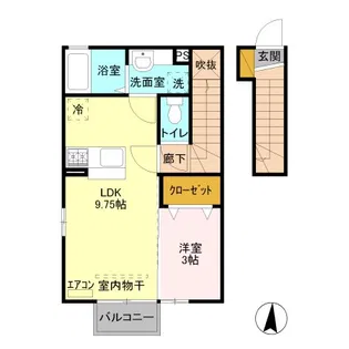 メルヴェーユ【2階】の間取り