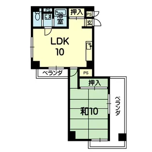 池田第二ビル【4階】の間取り