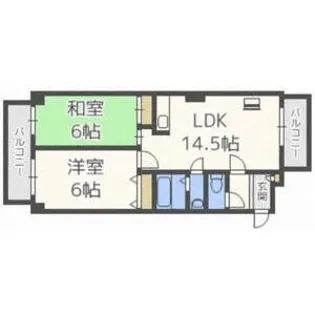 コートグランディオス【2階】の間取り
