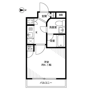 プレール・ドゥーク池上【3階】の間取り