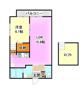 スプリト伊田【2階】の間取り