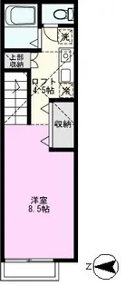 VILLA LIBERO【2階】の間取り