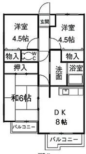 ビレッジ・エイト【3階】の間取り