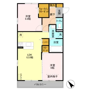 クレストール 北館【2階】の間取り