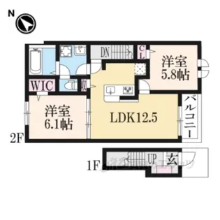 アストライア寄洲【2階】の間取り