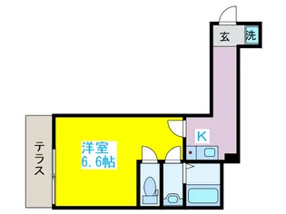 メゾンブランシェ・下北沢【1階】の間取り