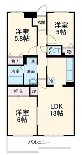エムズ・アーク【3階】の間取り