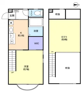 オーガニック・プロバンス勝田台【1階】の間取り