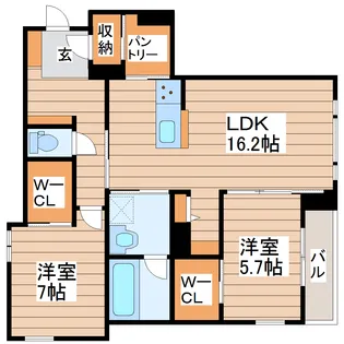 レアリゼ長町【2階】の間取り