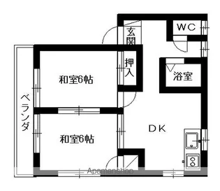 メゾンルピナABC【2階】の間取り
