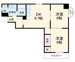 アップルハウス飯野 2号館【3階】の間取り