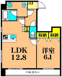 アーバンシェルター【2階】の間取り