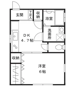 小林ハイツII【1階】の間取り