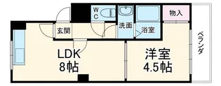 ホームベース曲金【4階】の間取り