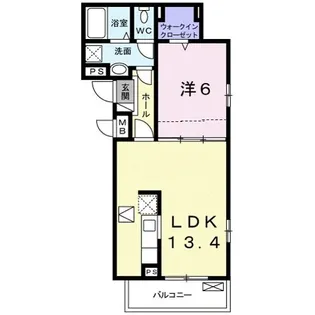 ラポール【1階】の間取り