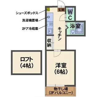 ラルグス【2階】の間取り