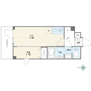 プライムネクサス大鳥居 Air Court【2階】の間取り