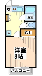 プチメゾンスギタ【2階】の間取り