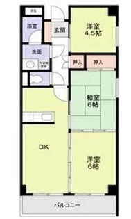 ドリーム中加賀屋【5階】の間取り